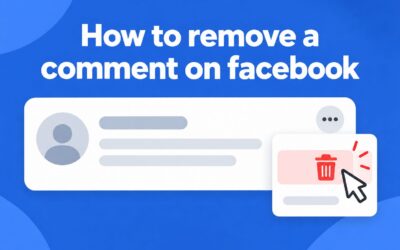How to Remove a Comment on Facebook